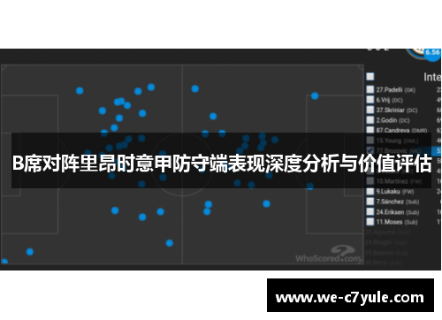 B席对阵里昂时意甲防守端表现深度分析与价值评估